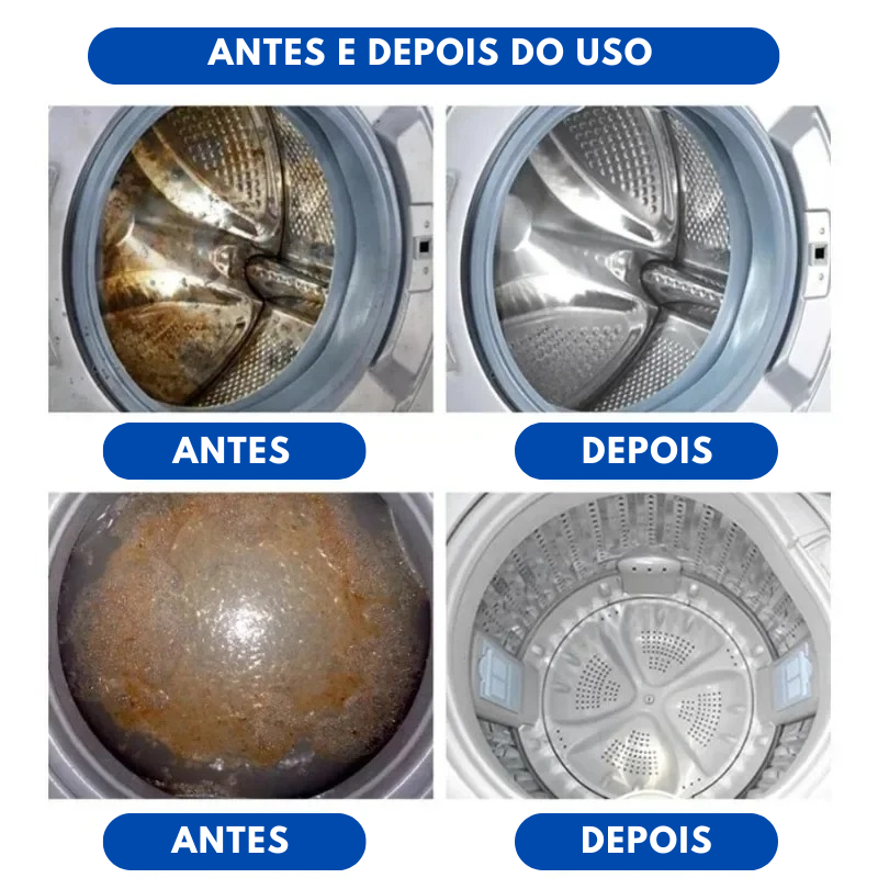 Pastilhas para Limpeza Máquinas de Lavar Roupas (COMPRE 5 E LEVE 10 UNIDADES)